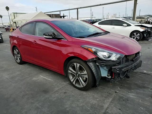 2014 Hyundai Elantra VIN KMHDH4AH5EU189763 Copart auction photo, front end / undercarriage damage thumbnail 10