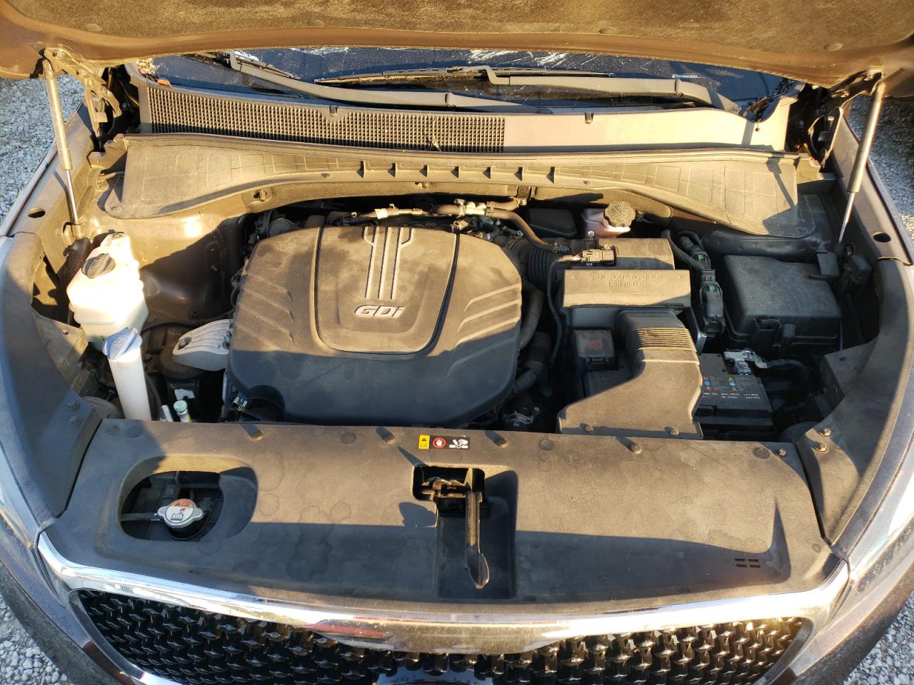 2018 KIA Sorento VIN 5XYPHDA52JG352548 Copart auction photo, top/roof damage thumbnail 12