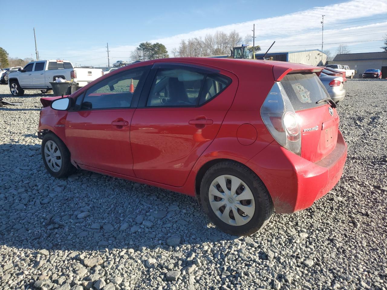 2012 Toyota Prius VIN JTDKDTB34C1511974 Copart auction photo, front end damage thumbnail 2