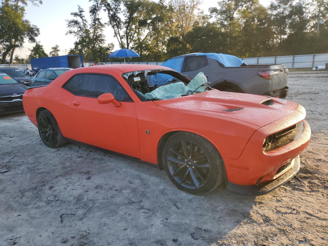 2019 Dodge Challenger VIN 2C3CDZFJ8KH594023 Copart auction photo, all over damage thumbnail 4