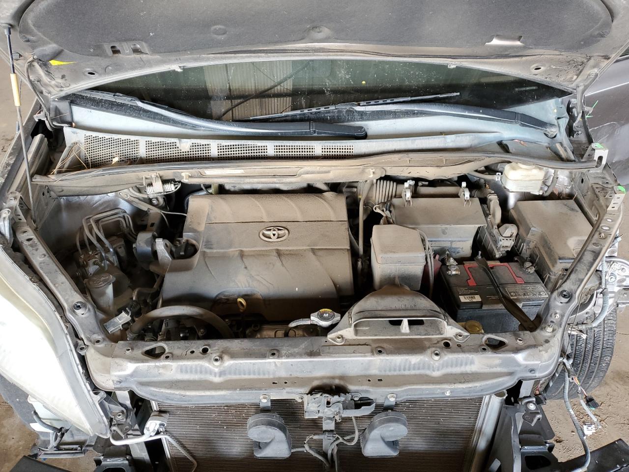 2014 Toyota Sienna VIN 5TDYK3DC9ES433338 Copart auction photo, front end / side damage thumbnail 12