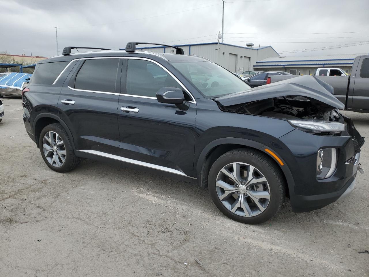 2020 Hyundai Palisade VIN KM8R44HE2LU135976 Copart auction photo, front end damage thumbnail 4