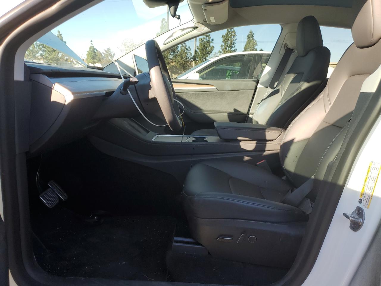 2023 Tesla Model Y VIN 7SAYGDEE4PA107803 Copart auction photo, front end / side damage thumbnail 7