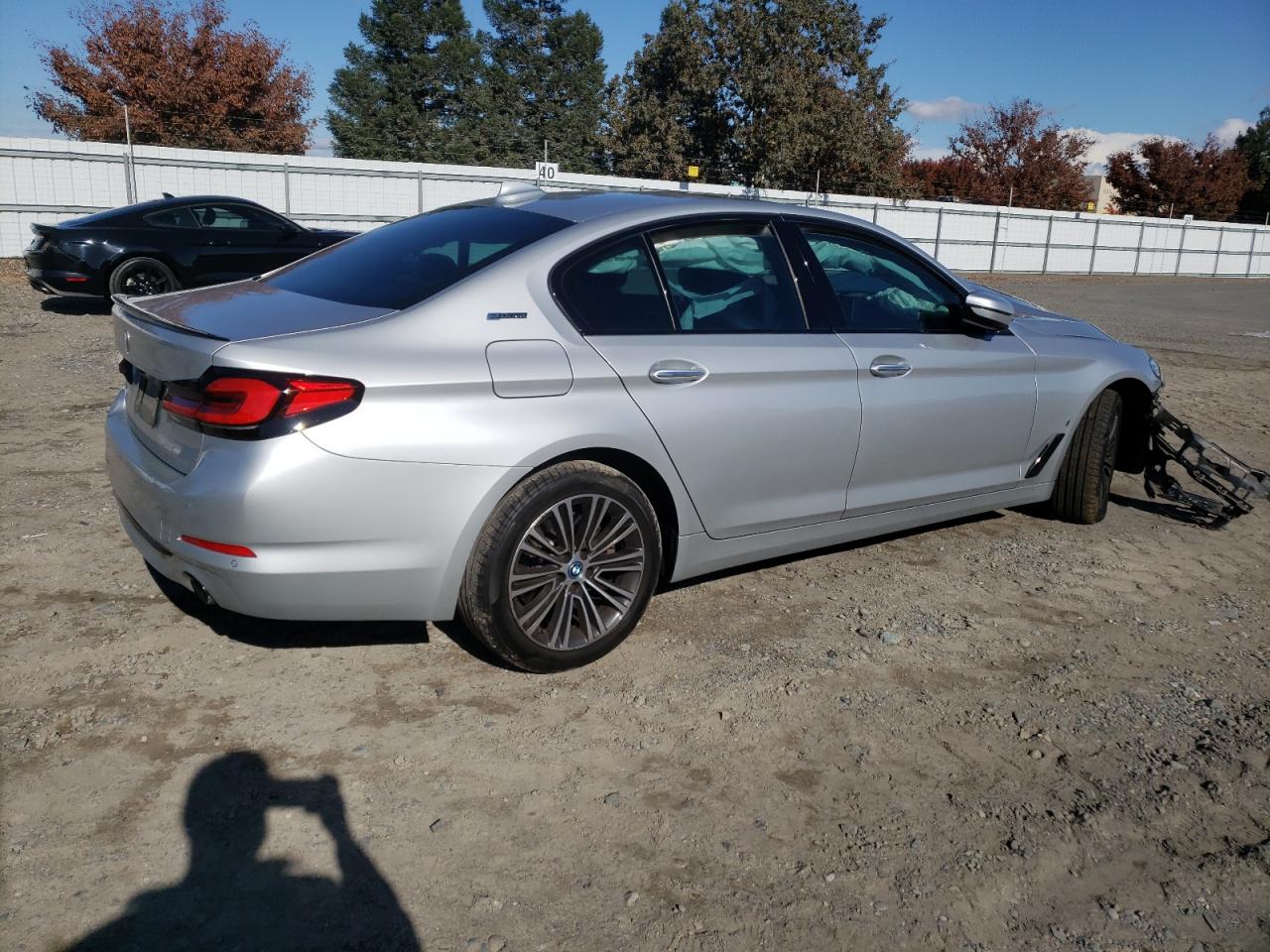 2018 BMW 5er VIN WBAJA9C52JB253479 Copart auction photo, front end damage thumbnail 3