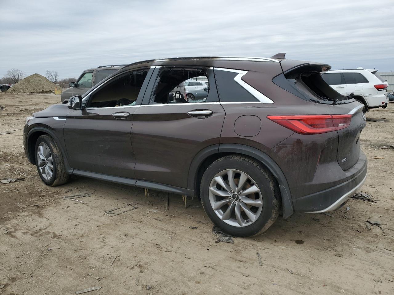2020 Infiniti QX50 VIN 3PCAJ5M38LF110772 Copart auction photo, burn - interior damage thumbnail 2