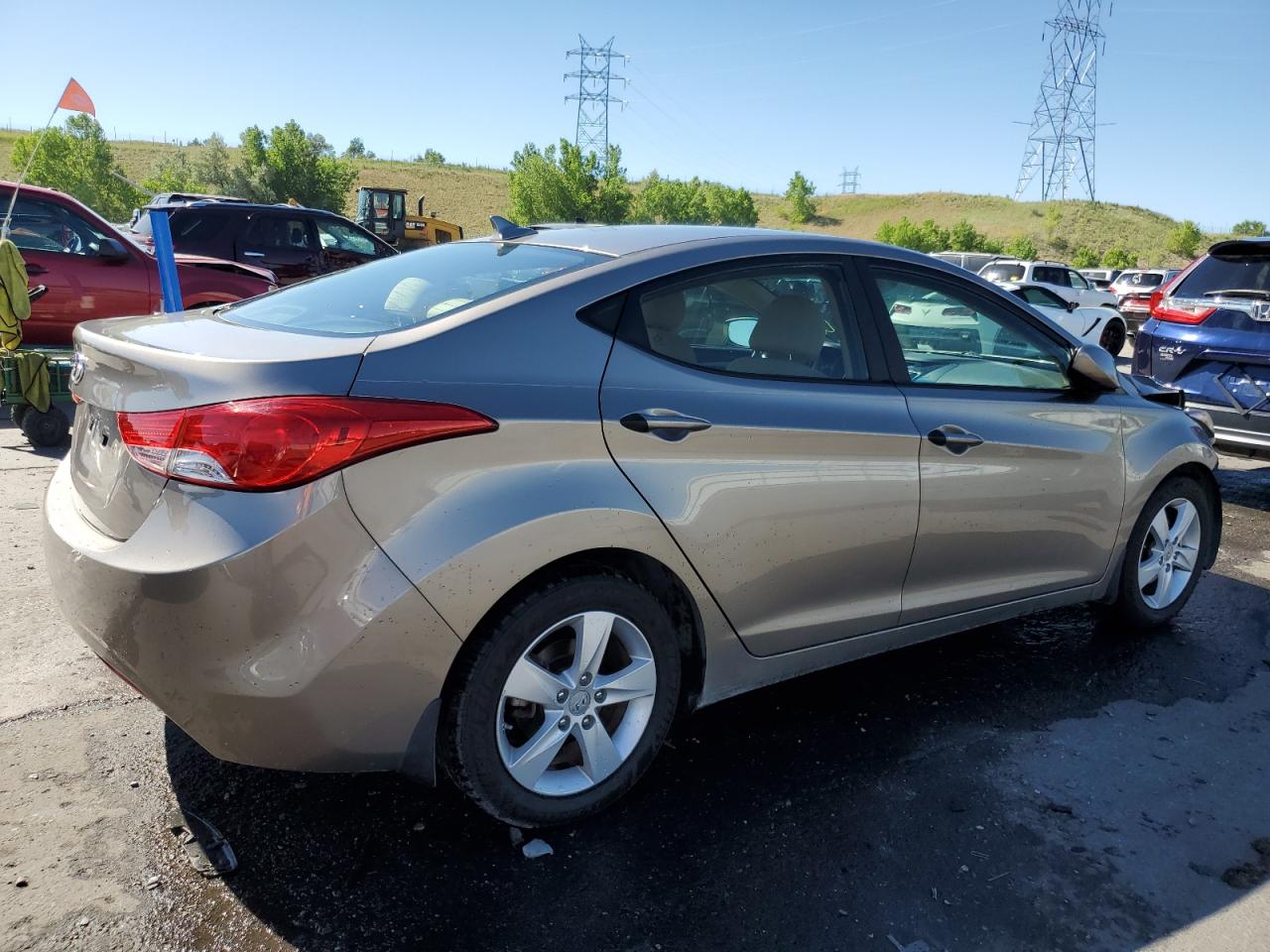 2013 Hyundai Elantra VIN 5NPDH4AE9DH430744 Copart auction photo, front end damage thumbnail 3