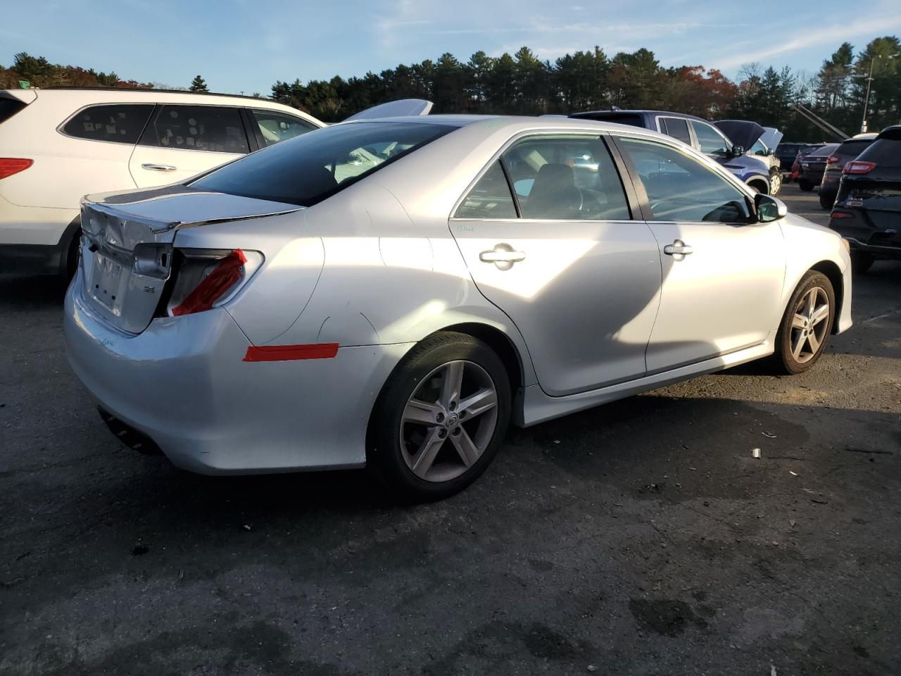 2014 Toyota Camry VIN 4T1BF1FK0EU356675 Copart auction photo, rear end / minor dent/scratches damage thumbnail 3
