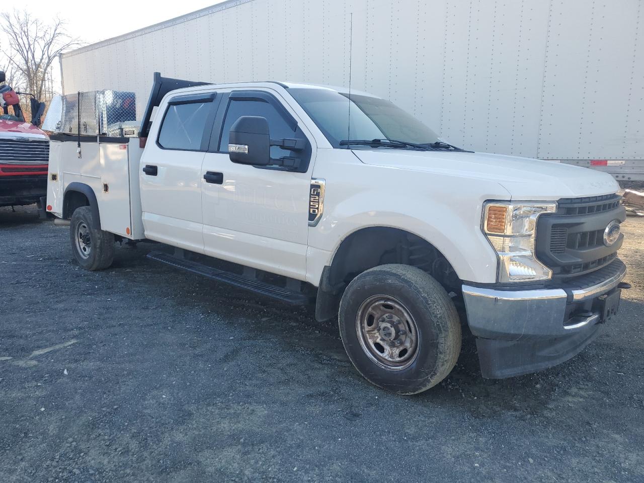 2021 Ford F250 VIN 1FD7W2B68MEC75968 Copart auction photo, rear end damage thumbnail 4
