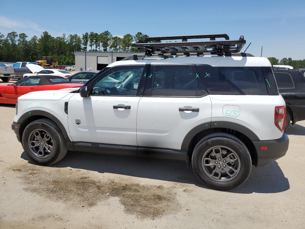 2021 Ford Bronco VIN 3FMCR9B65MRA57885 Copart auction photo, all over damage thumbnail 2