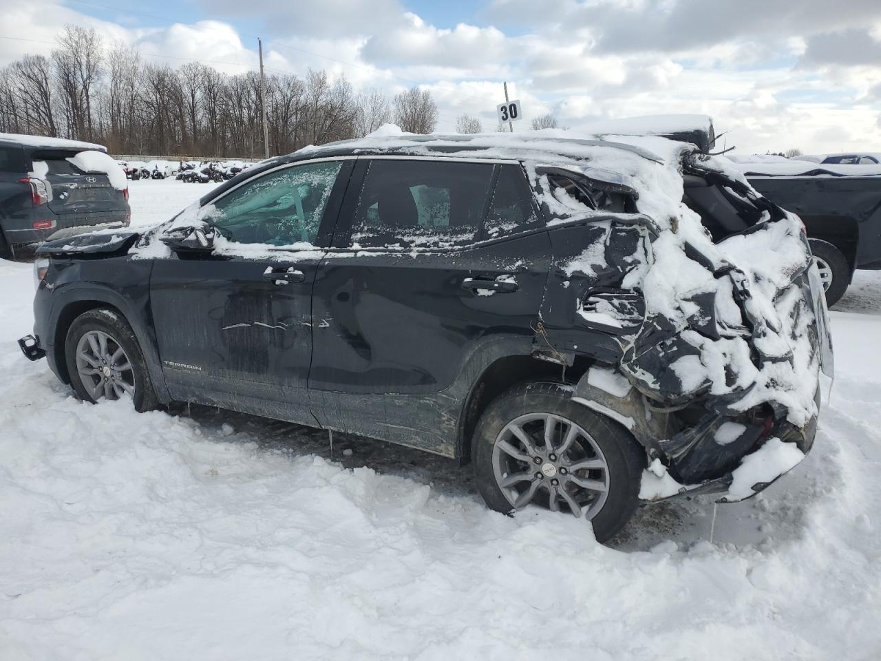 2022 GMC Terrain VIN 3GKALPEV3NL221227 Copart auction photo, rollover damage thumbnail 2