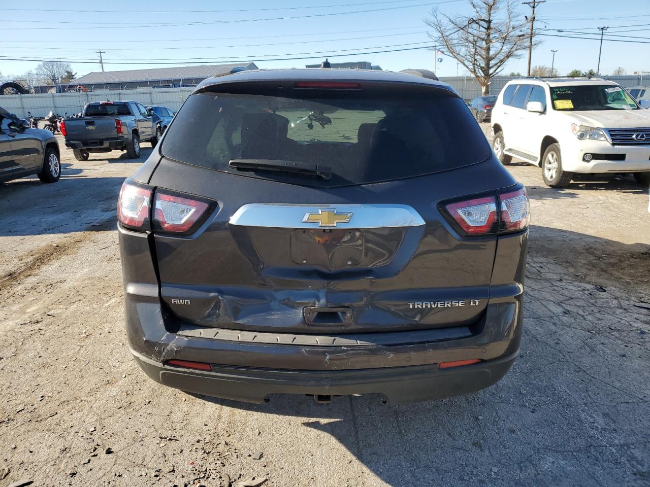 2014 Chevrolet Traverse VIN 1GNKVGKD2EJ286610 Copart auction photo, all over damage thumbnail 6