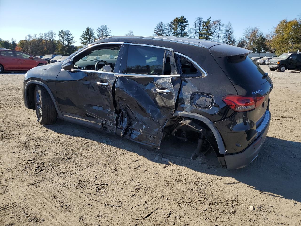 2021 Mercedes-Benz GLA-klasse VIN W1N4N4HB3MJ266993 Copart auction photo, side / undercarriage damage thumbnail 2