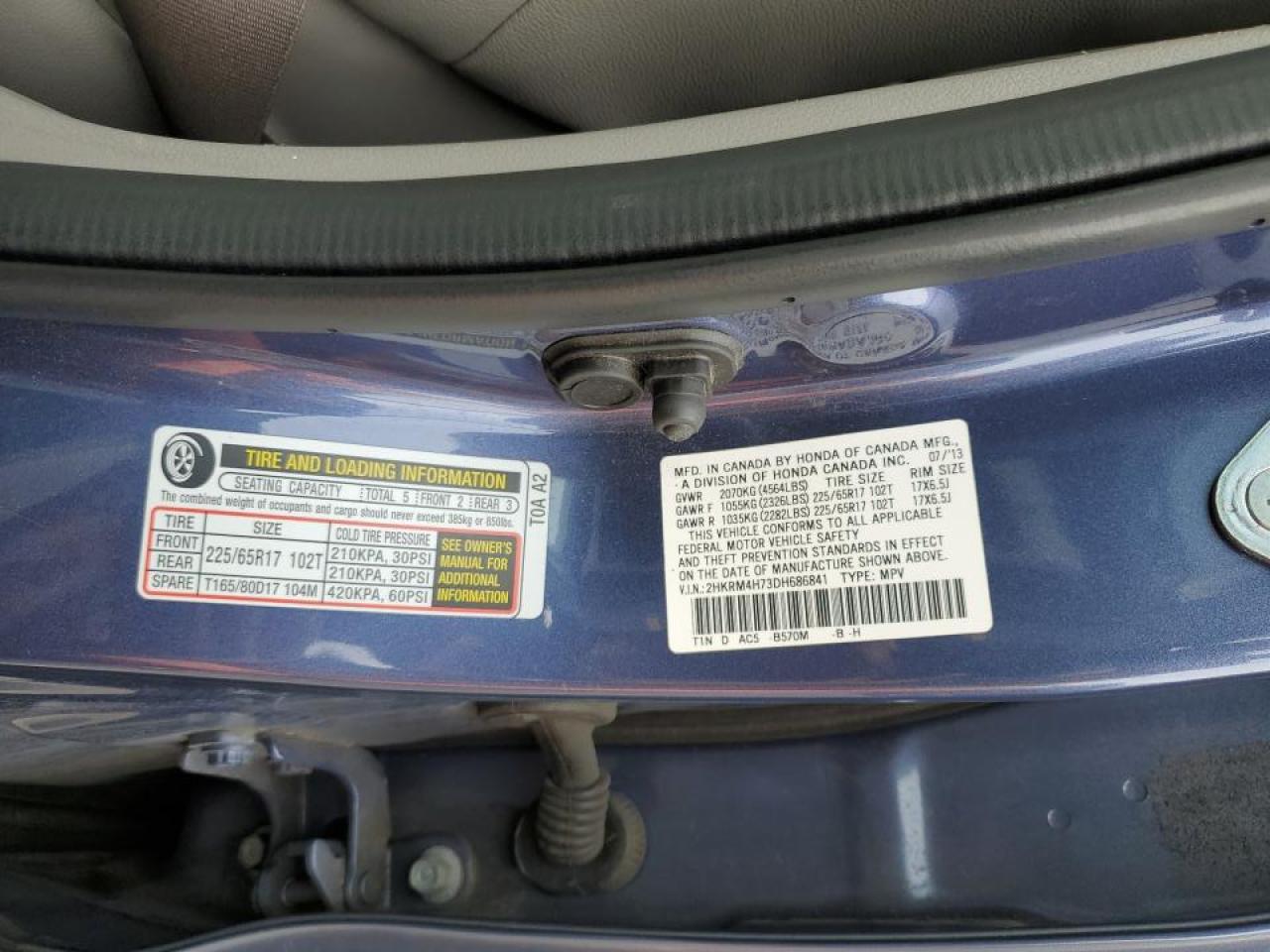 2013 Honda CR-V VIN 2HKRM4H73DH686841 Copart auction photo, rear end / minor dent/scratches damage thumbnail 12