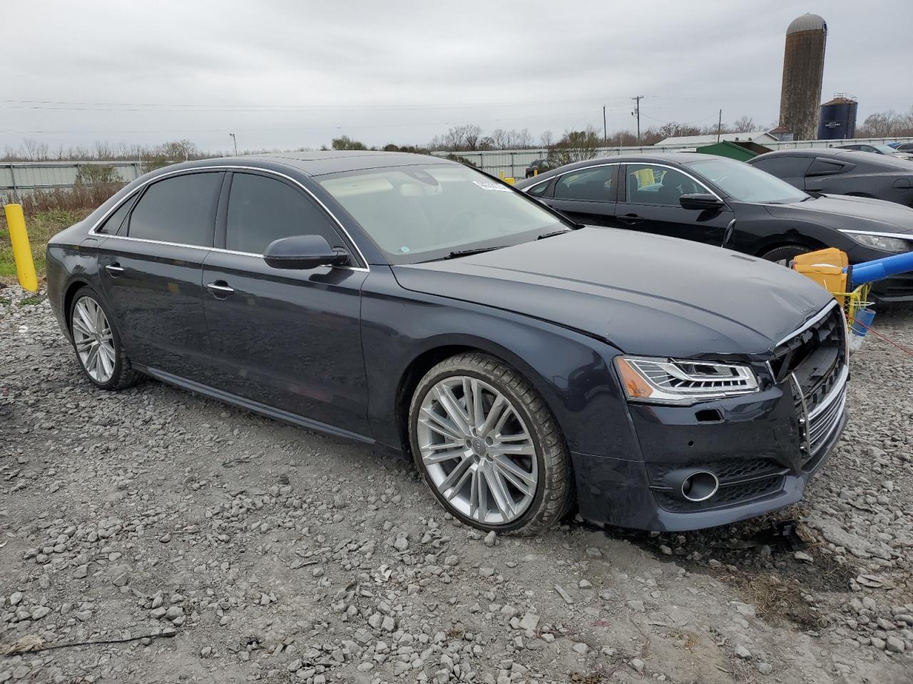 2017 Audi A8 VIN WAU44AFD9HN002783 Copart auction photo, front end damage thumbnail 4