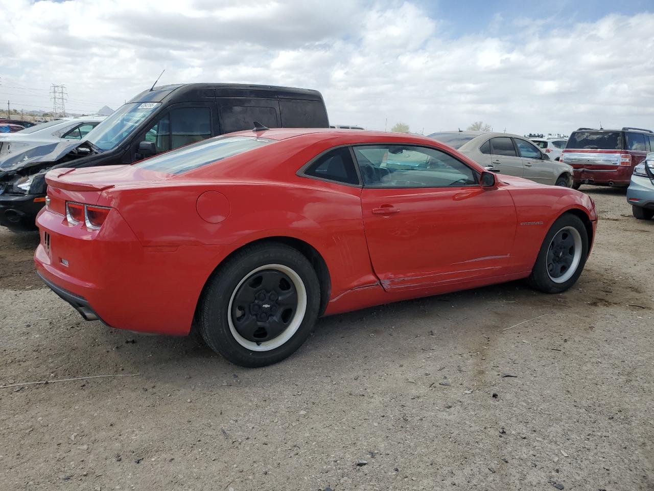 2013 Chevrolet Camaro VIN 2G1FA1E3XD9155403 Copart auction photo, all over damage thumbnail 3