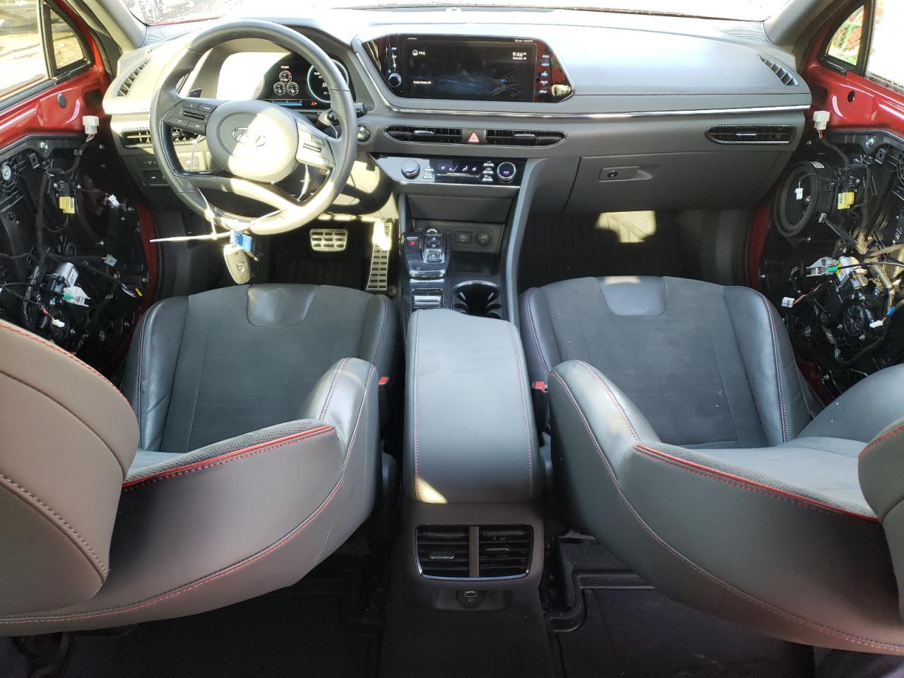 2022 Hyundai Sonata VIN 5NPEK4JC9NH141000 Copart auction photo, all over damage thumbnail 8