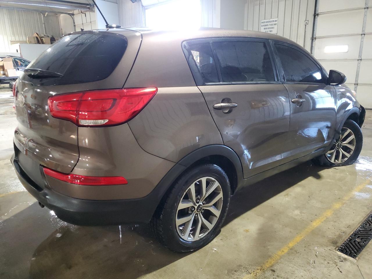 2014 KIA Sportage VIN KNDPBCAC3E7629432 Copart auction photo, side / undercarriage damage thumbnail 3