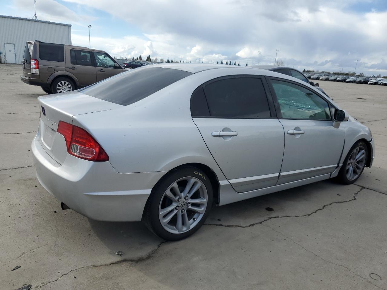 2007 Honda Civic VIN 2HGFA16597H310090 Copart auction photo, front end / side damage thumbnail 3