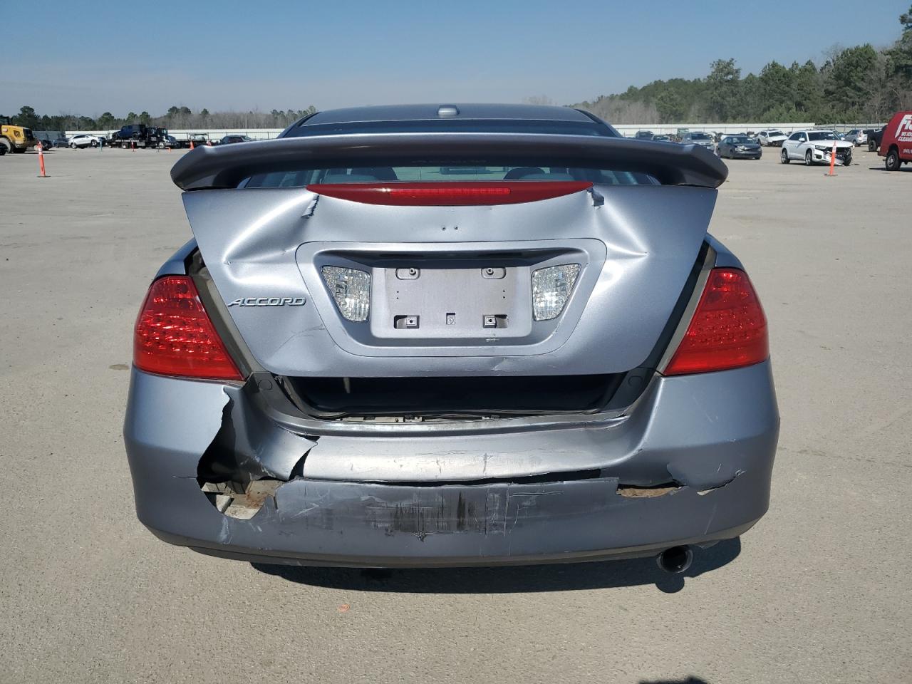 2007 Honda Accord VIN 1HGCM56807A023392 Copart auction photo, rear end damage thumbnail 6