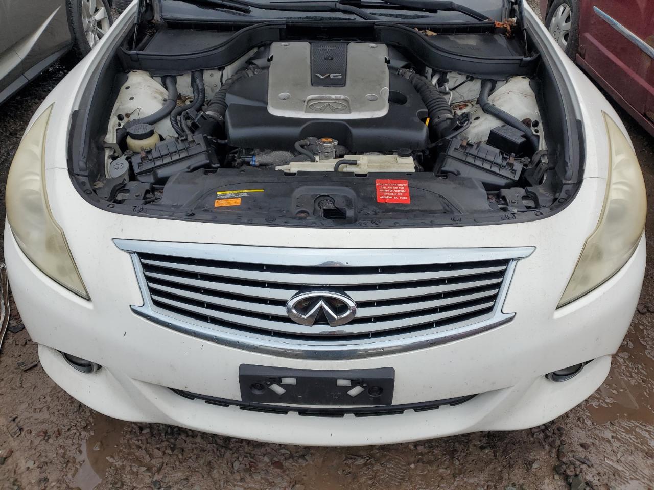 2011 Infiniti G VIN JN1DV6ARXBM451521 Copart auction photo, side / rear end damage thumbnail 11