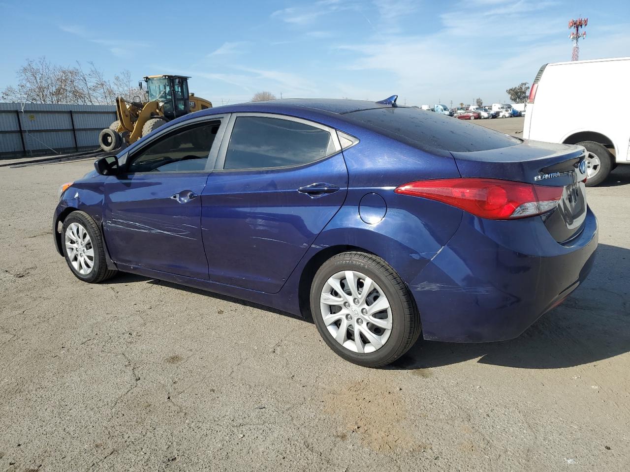 2011 Hyundai Elantra VIN 5NPDH4AEXBH009483 Copart auction photo, front end / side damage thumbnail 2