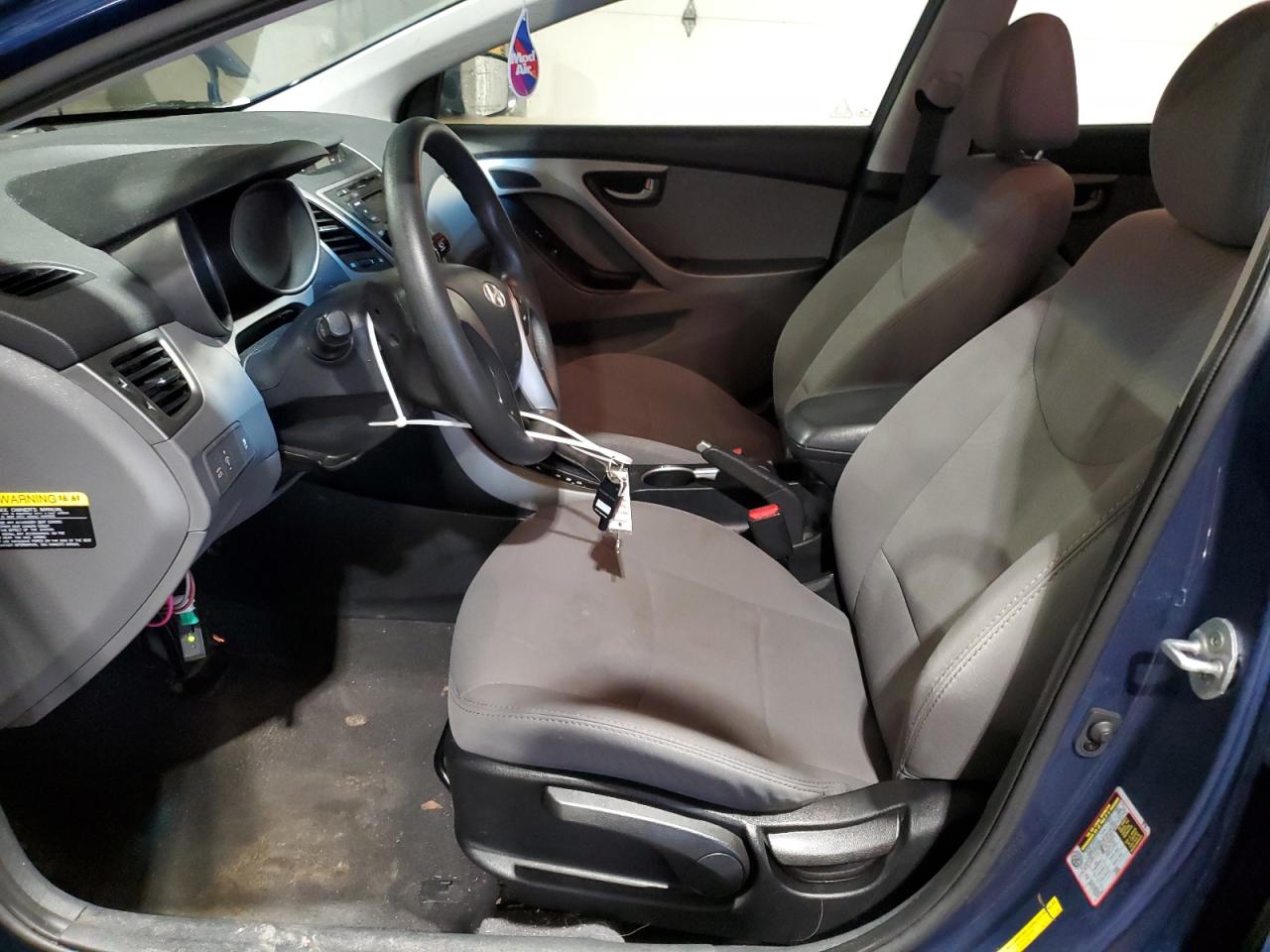 2016 Hyundai Elantra VIN 5NPDH4AEXGH715439 Copart auction photo, front end / side damage thumbnail 7