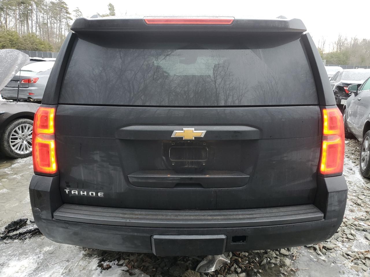 2015 Chevrolet Tahoe VIN 1GNSKBKC8FR192351 Copart auction photo, side / front end damage thumbnail 6