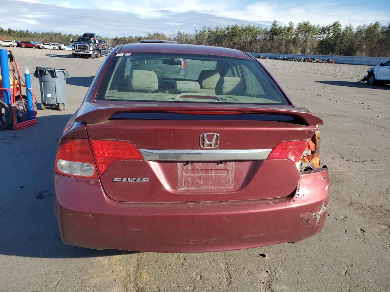 2011 Honda Civic VIN 2HGFA1F8XBH502248 Copart auction photo, rear end damage thumbnail 6