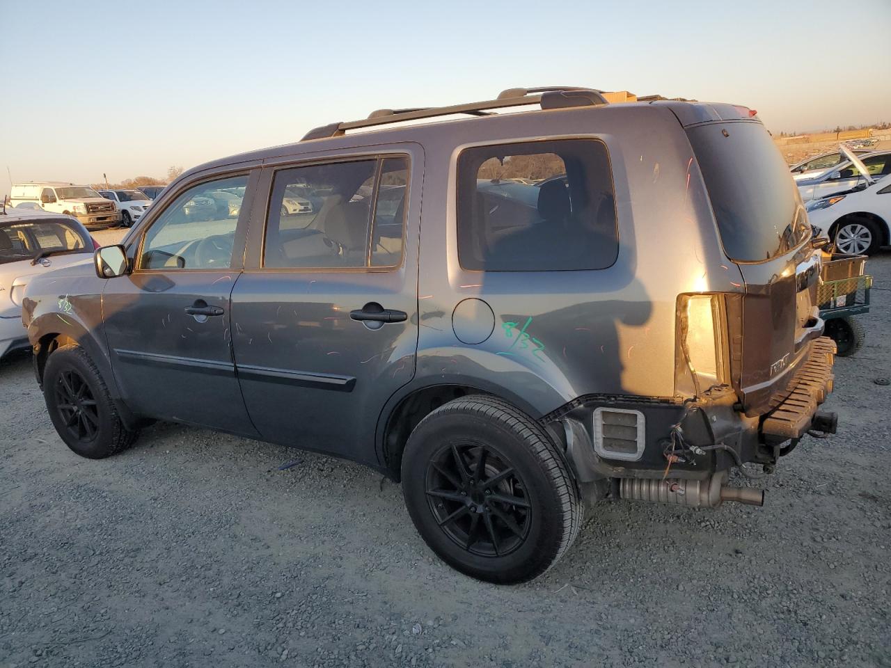 2013 Honda Pilot VIN 5FNYF3H26DB030104 Copart auction photo, front end / side damage thumbnail 2