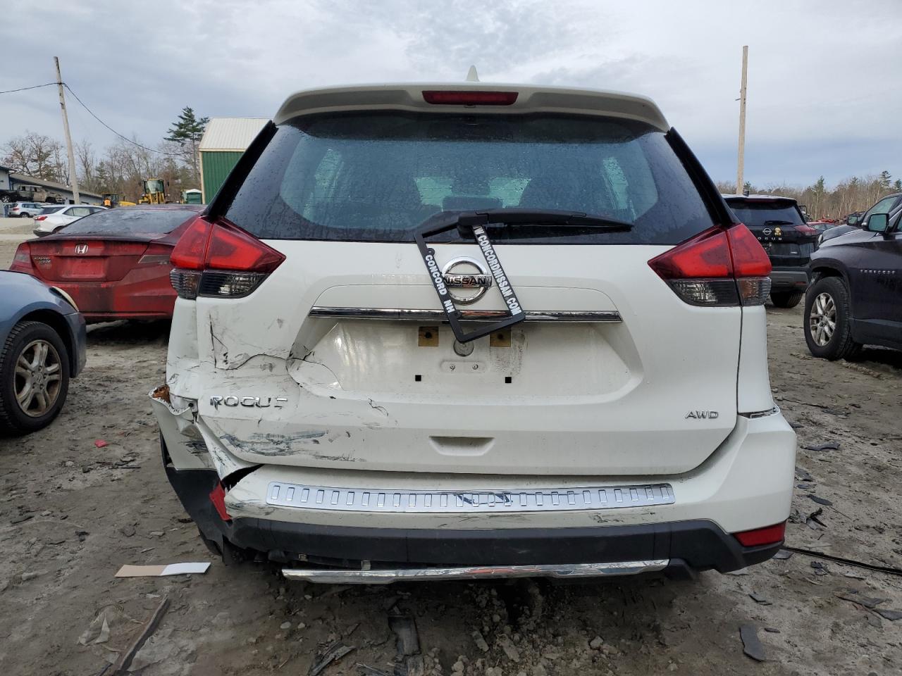2018 Nissan Rogue VIN KNMAT2MV6JP536344 Copart auction photo, rear end / front end damage thumbnail 6