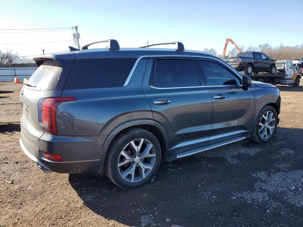2022 Hyundai Palisade VIN KM8R5DHE9NU483404 Copart auction photo, front end damage thumbnail 3
