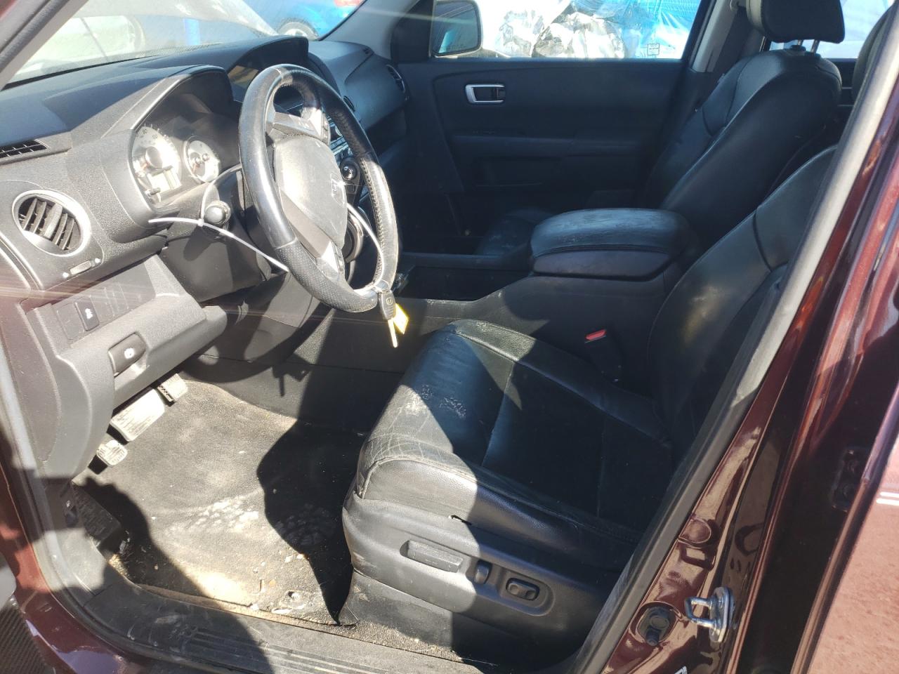 2013 Honda Pilot VIN 5FNYF4H54DB059391 Copart auction photo, front end / side damage thumbnail 7