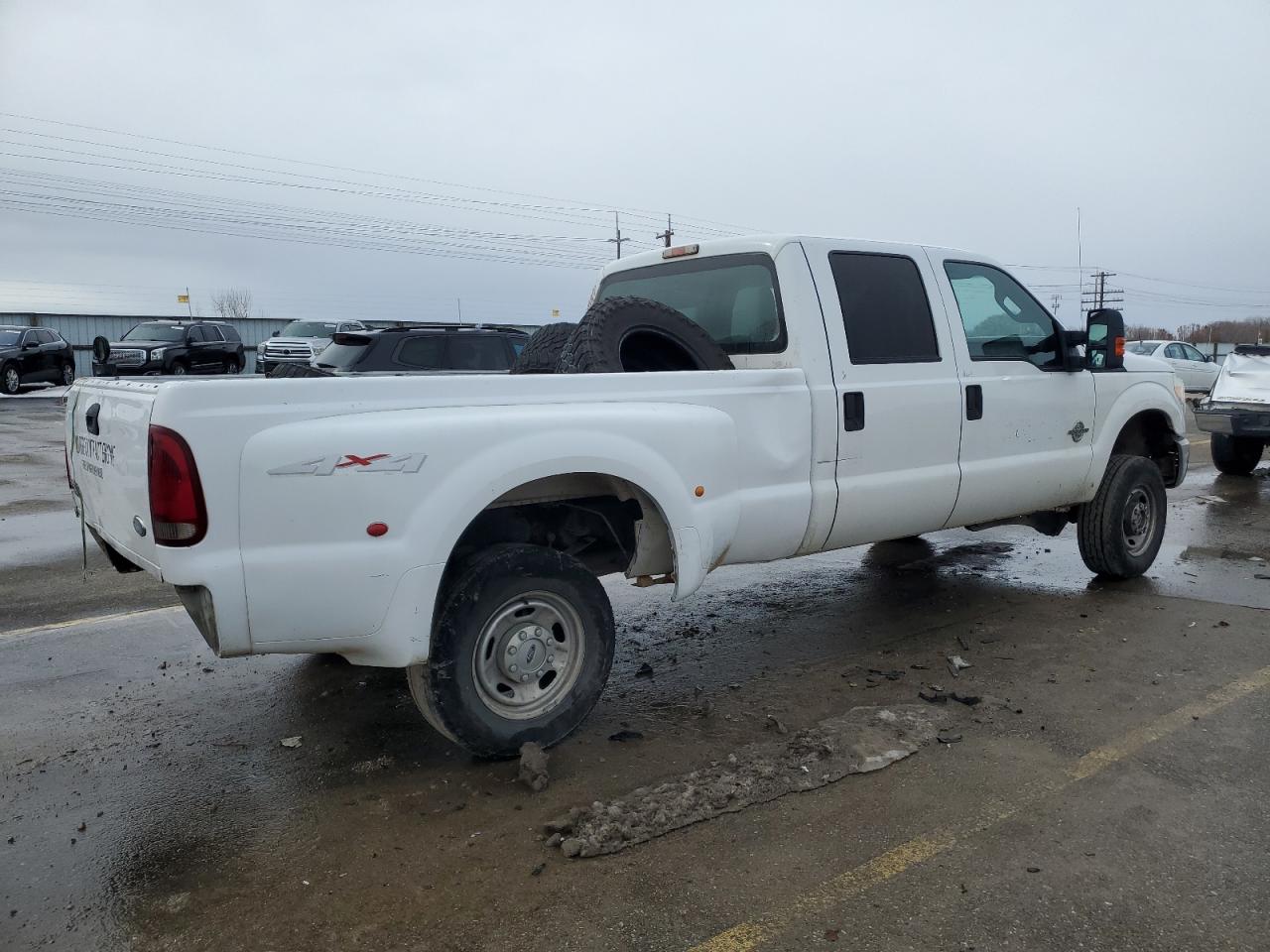 2011 Ford F350 VIN 1FT8W3BT0BEB89247 Copart auction photo, rear end damage thumbnail 3