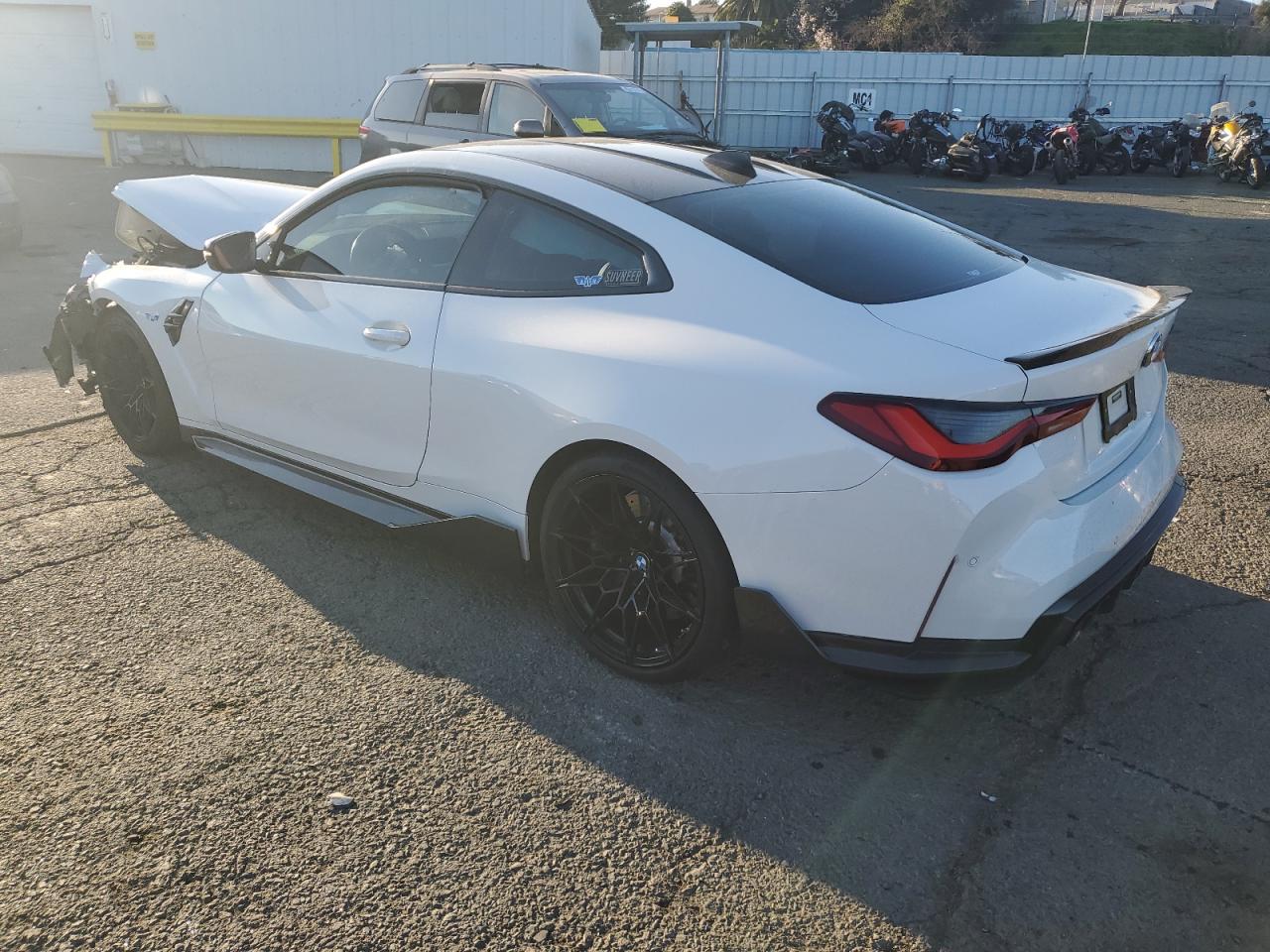 2022 BMW M4 VIN WBS33AZ09NCJ20276 Copart auction photo, front end damage thumbnail 2