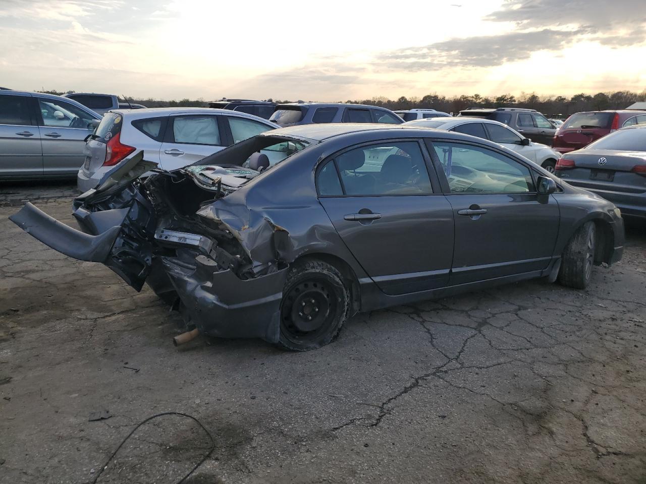 2009 Honda Civic VIN 2HGFA16809H520672 Copart auction photo, rear end damage thumbnail 3