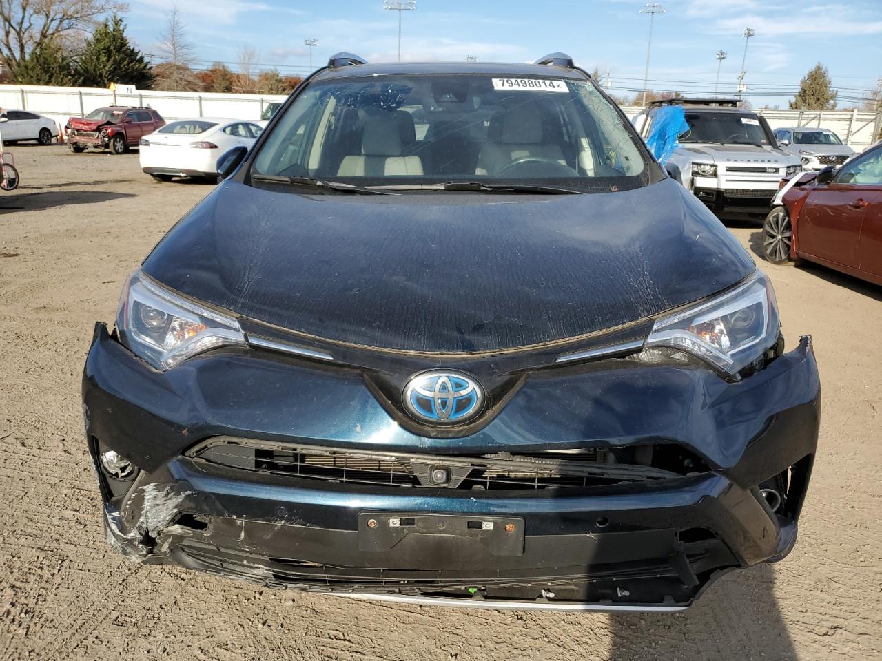 2017 Toyota RAV 4 VIN JTMDJREV7HD114668 Copart auction photo, front end / side damage thumbnail 5