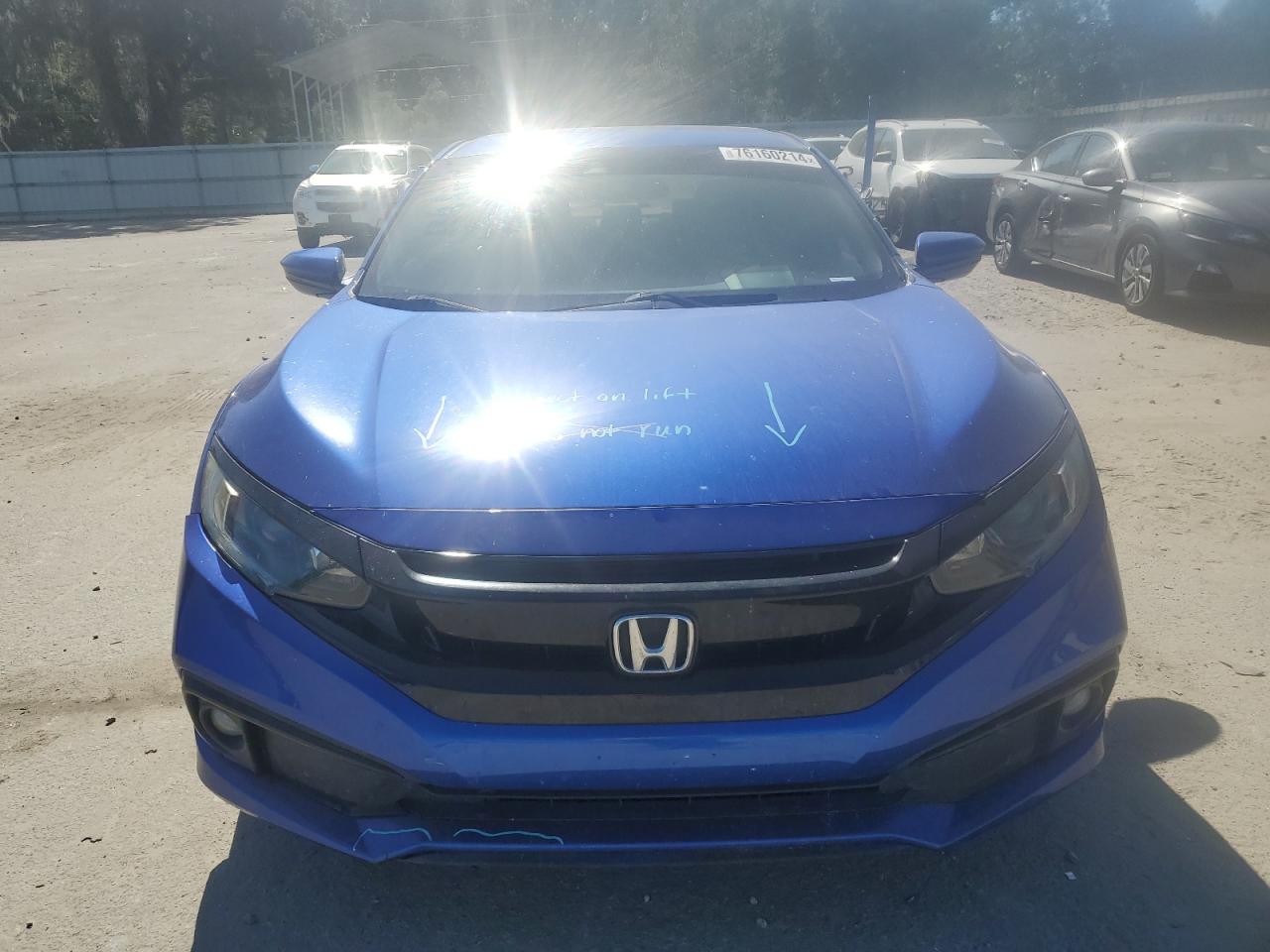 2020 Honda Civic VIN 2HGFC2F82LH548819 Copart auction photo, mechanical damage thumbnail 5