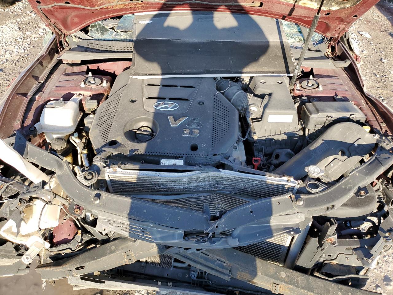2008 Hyundai Sonata VIN 5NPEU46F98H401686 Copart auction photo, rollover damage thumbnail 11