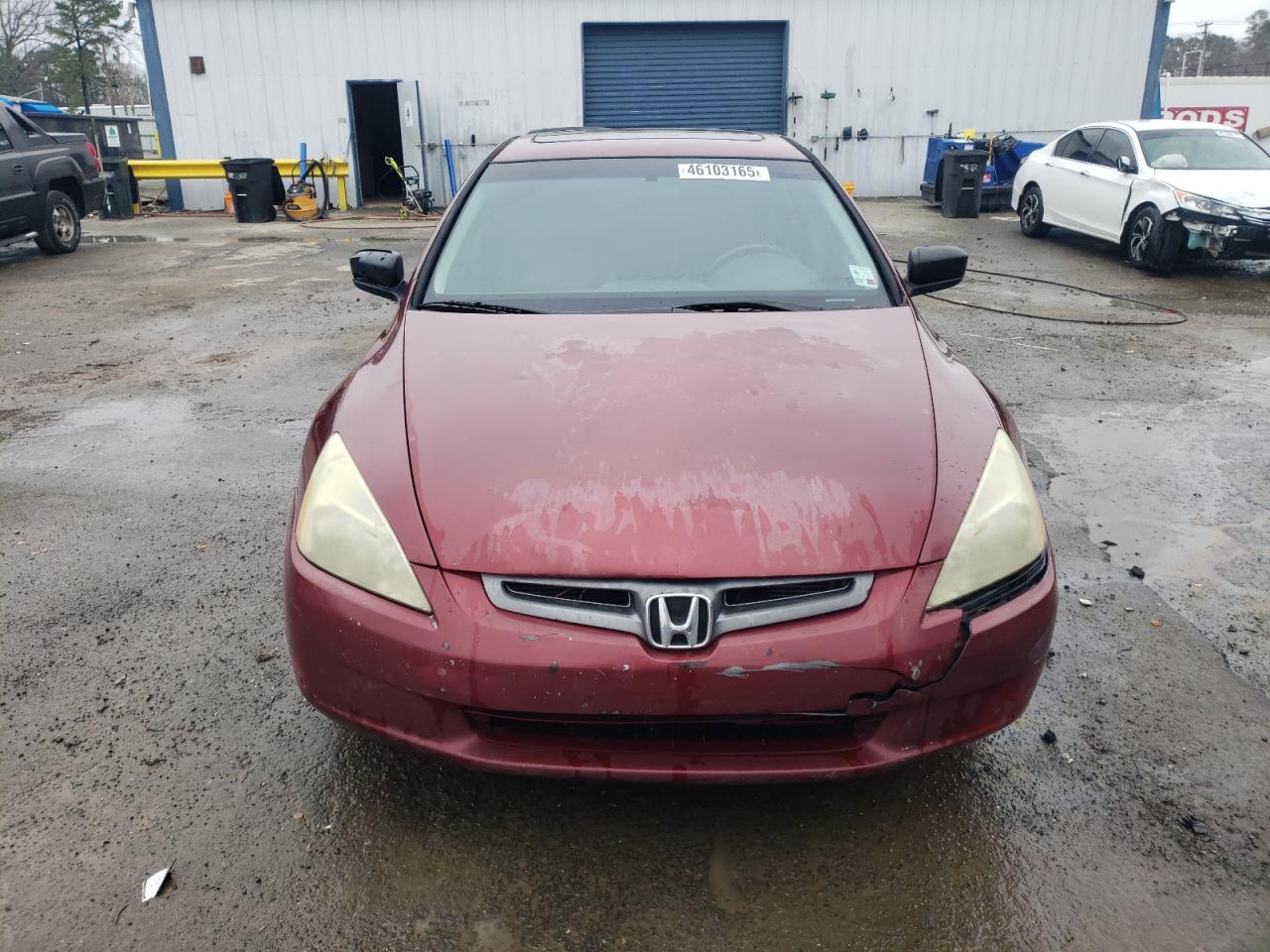2004 Honda Accord VIN 1HGCM665X4A070789 Copart auction photo, front end / rear end damage thumbnail 5