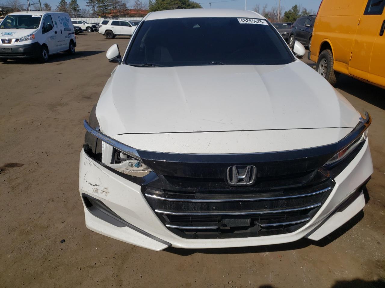 2021 Honda Accord VIN 1HGCV1F11MA056471 Copart auction photo, front end / minor dent/scratches damage thumbnail 5