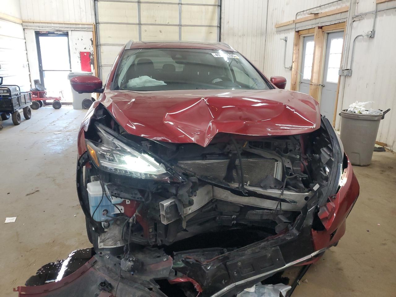 2019 Nissan Murano VIN 5N1AZ2MS7KN114631 Copart auction photo, front end damage thumbnail 5