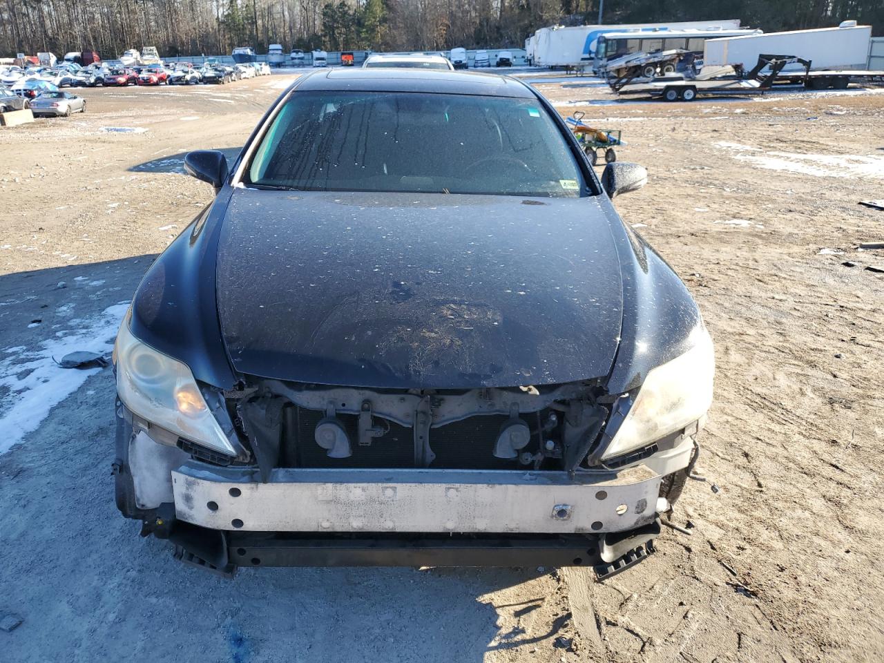 2011 Lexus LS VIN JTHCL5EF7B5011256 Copart auction photo, undercarriage / front end damage thumbnail 5