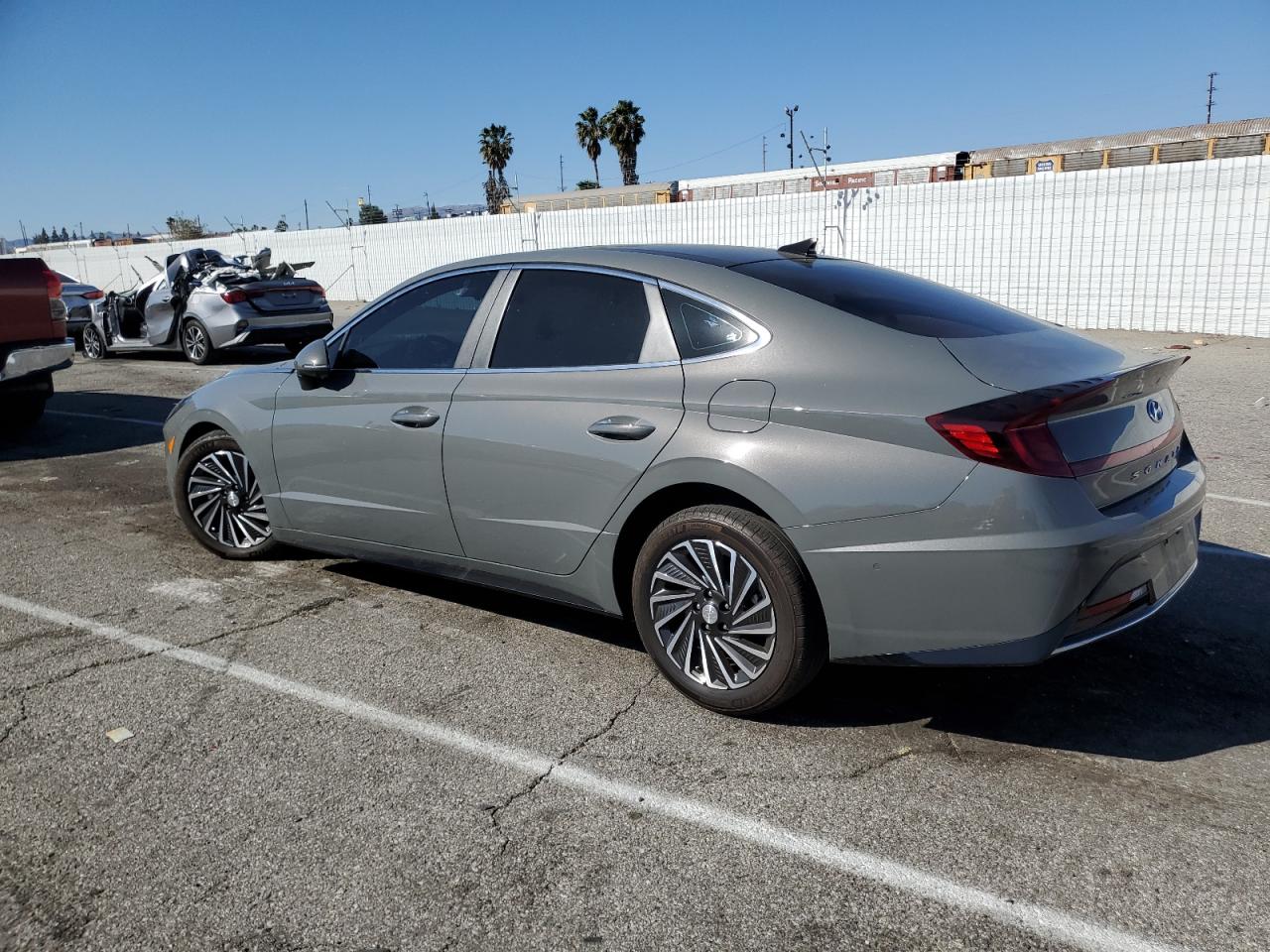 2023 Hyundai Sonata VIN KMHL54JJ5PA061728 Copart auction photo, front end damage thumbnail 2