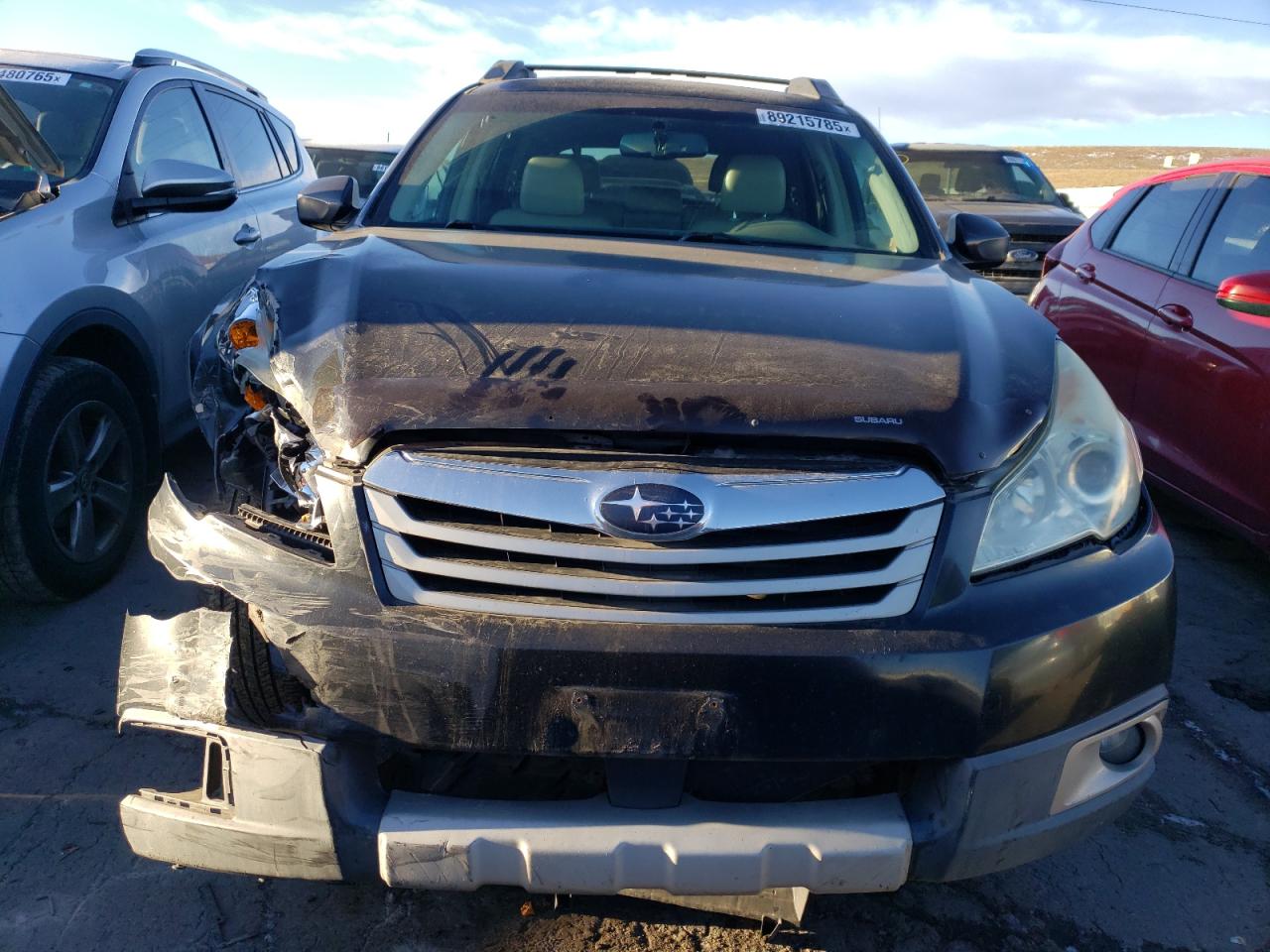 2010 Subaru Outback VIN 4S4BRBKC3A3327991 Copart auction photo, front end / rear end damage thumbnail 5