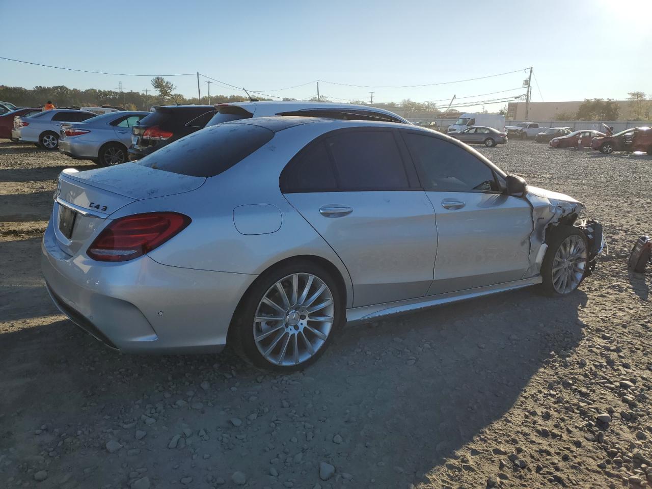 2018 Mercedes-Benz C-klasse VIN 55SWF6EB0JU260437 Copart auction photo, all over damage thumbnail 3