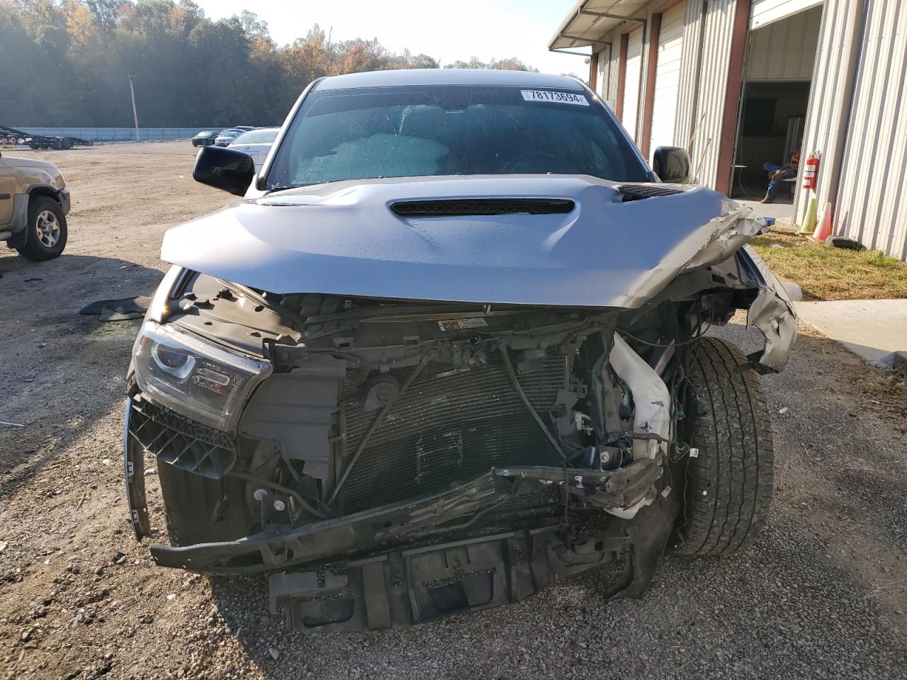 2019 Dodge Durango VIN 1C4RDJDGXKC755747 Copart auction photo, front end / side damage thumbnail 5