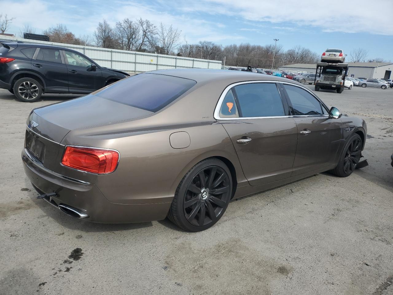 2014 Bentley Flying spur VIN SCBEC9ZA1EC090152 Copart auction photo, front end damage thumbnail 3