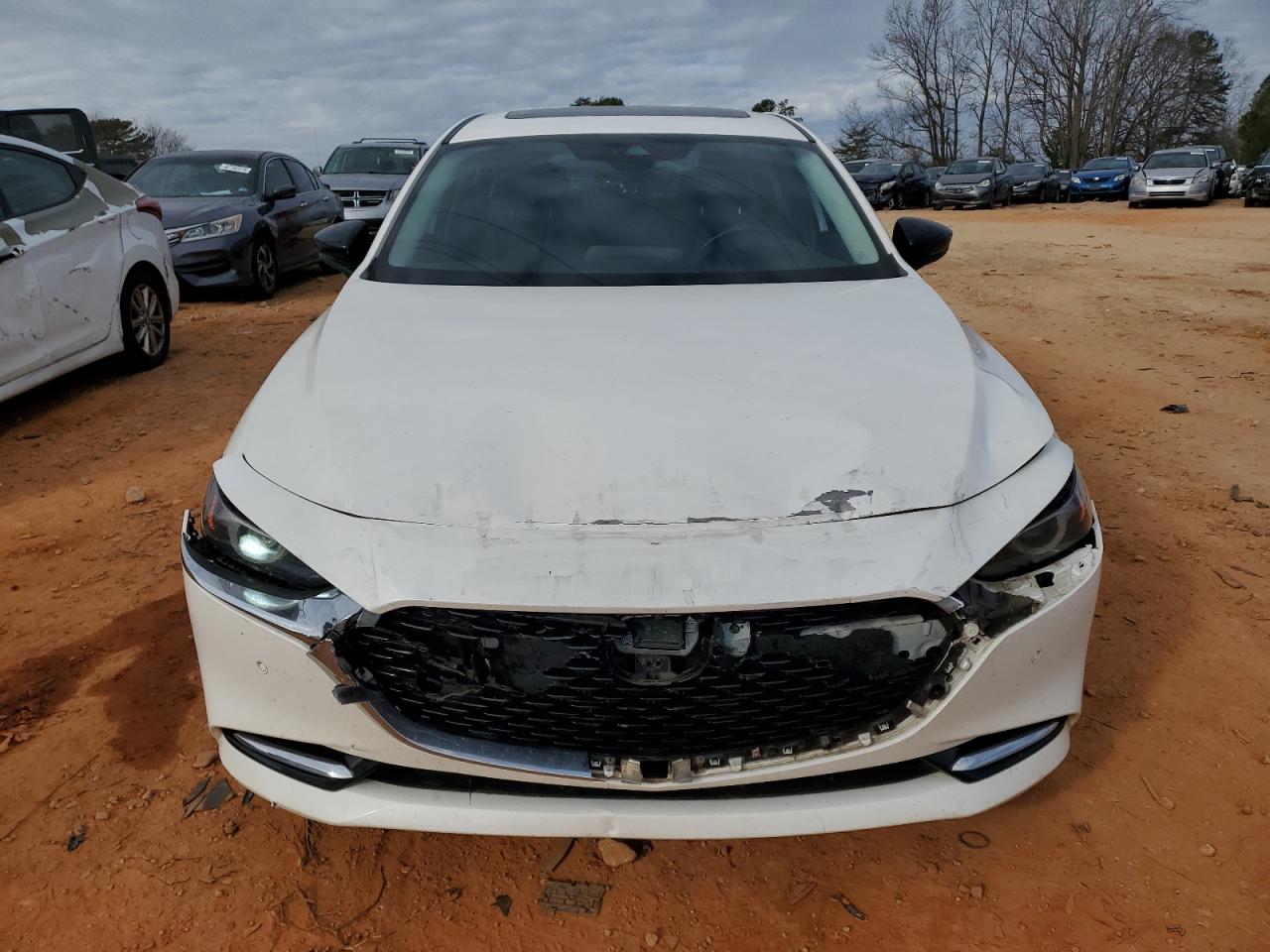 2021 Mazda 3 VIN JM1BPBEY7M1326022 Copart auction photo, rear end / front end damage thumbnail 5