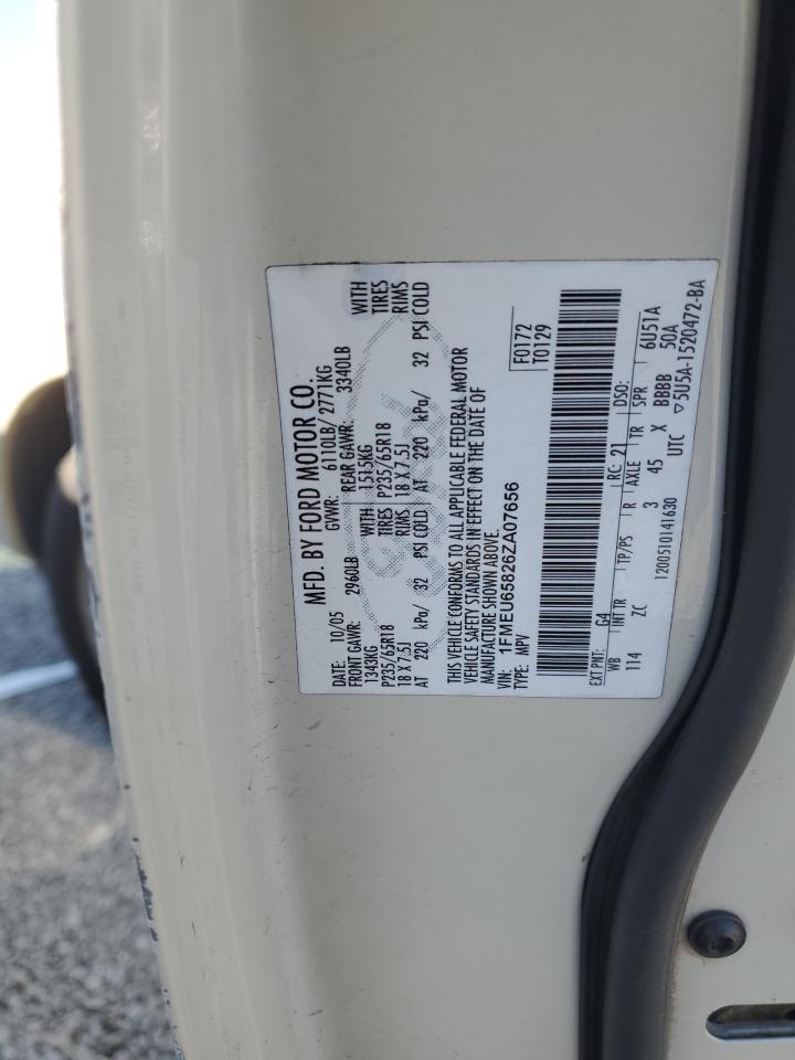 2006 Ford Explorer VIN 1FMEU65826ZA07656 Copart auction photo, side / rear end damage thumbnail 13