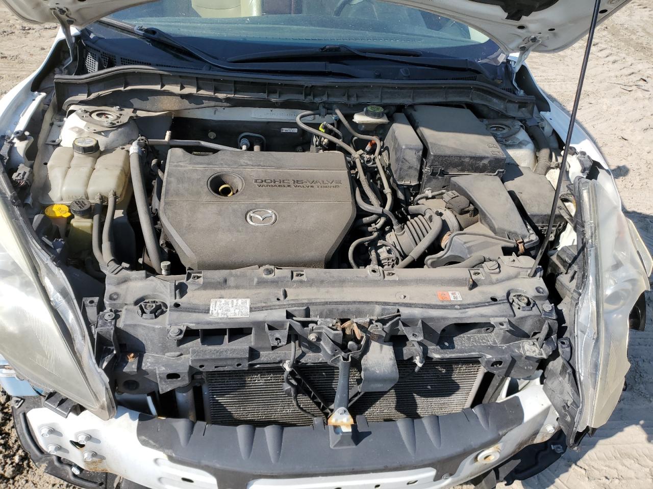 2010 Mazda 3 VIN JM1BL1S63A1212121 Copart auction photo, front end / all over damage thumbnail 11